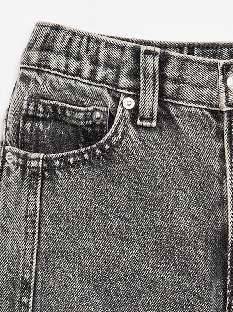 Pantaloni ampi in denim Grigio - Kiabi