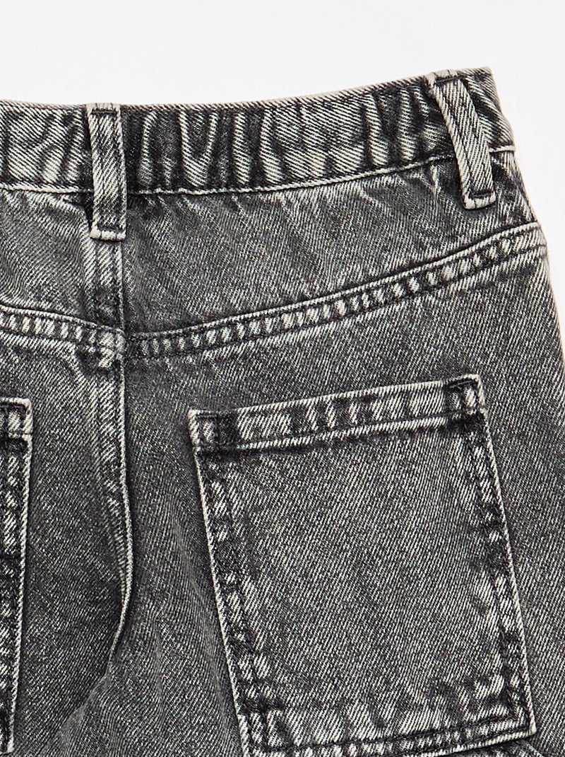Pantaloni ampi in denim Grigio - Kiabi
