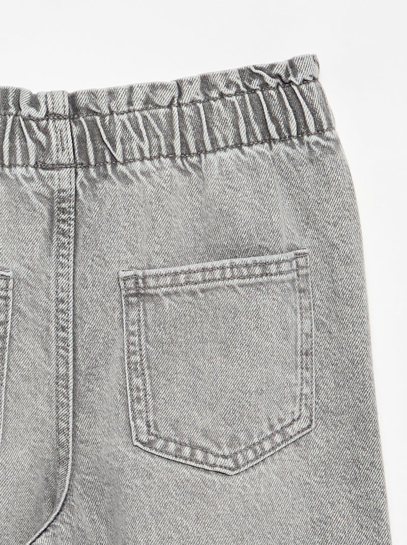 Pantaloni ampi in denim Grigio - Kiabi