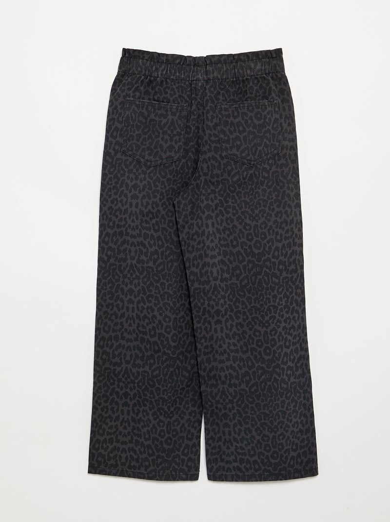 Pantaloni ampi in denim Grigio - Kiabi