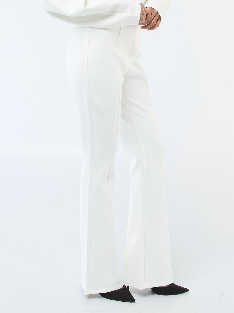 Pantaloni ampi in felpa leggera Bianco - Kiabi