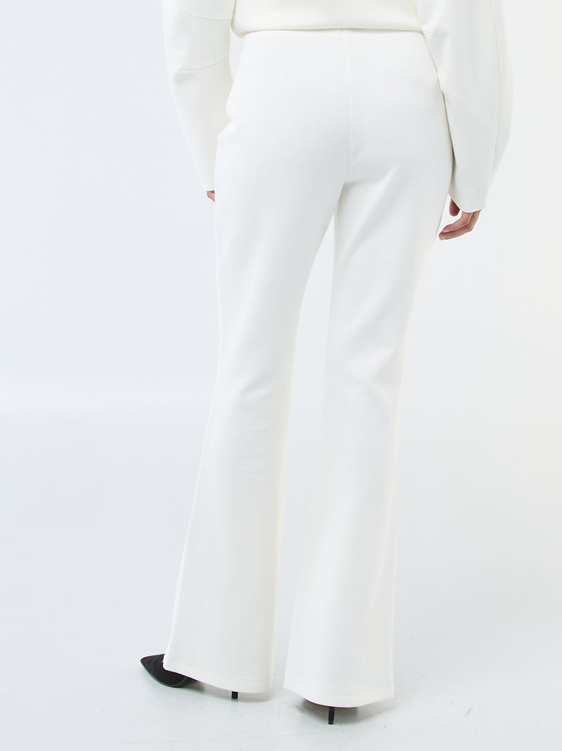 Pantaloni ampi in felpa leggera Bianco - Kiabi