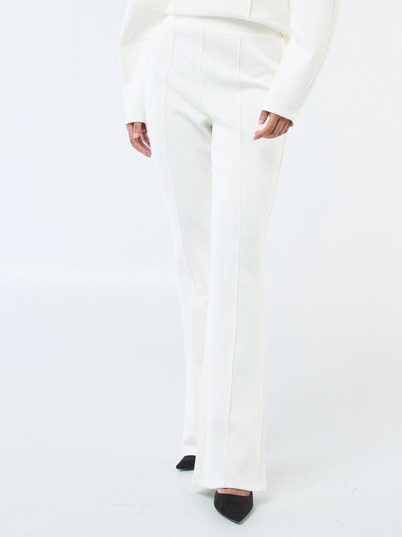 Pantaloni ampi in felpa leggera Bianco - Kiabi