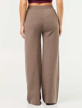 Pantaloni ampi in maglia