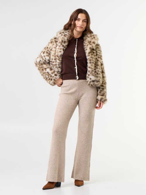 Pantaloni ampi in maglia - Kiabi