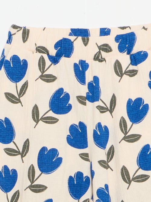 Pantaloni ampi in maglia crêpe - Kiabi