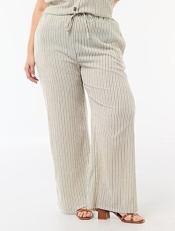 Pantaloni ampi in maglia crêpe