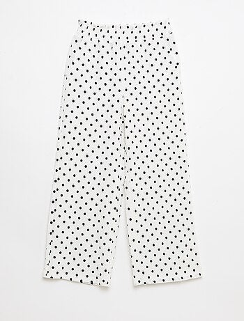 Pantaloni ampi in maglia crêpe