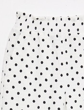 Pantaloni ampi in maglia crêpe