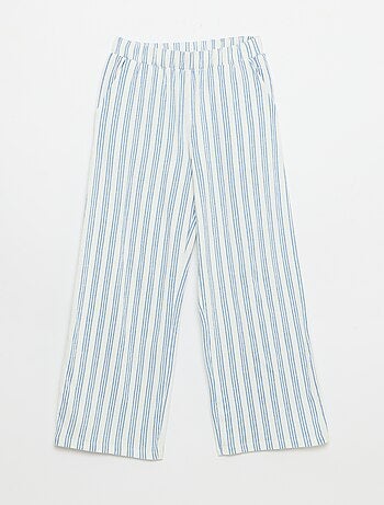 Pantaloni ampi in maglia crêpe