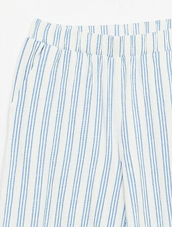 Pantaloni ampi in maglia crêpe