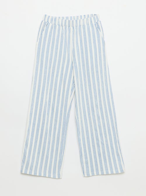 Pantaloni ampi in maglia crêpe - Kiabi