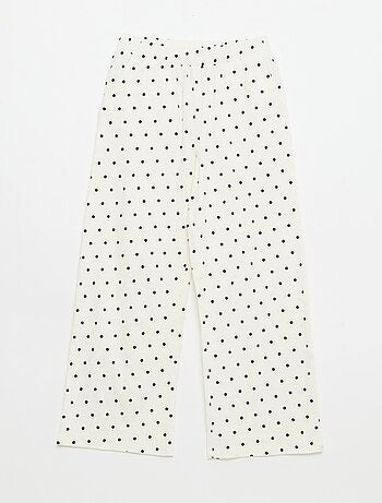 Pantaloni ampi in maglia crêpe