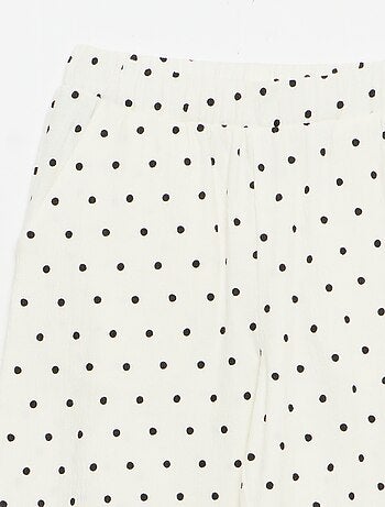 Pantaloni ampi in maglia crêpe