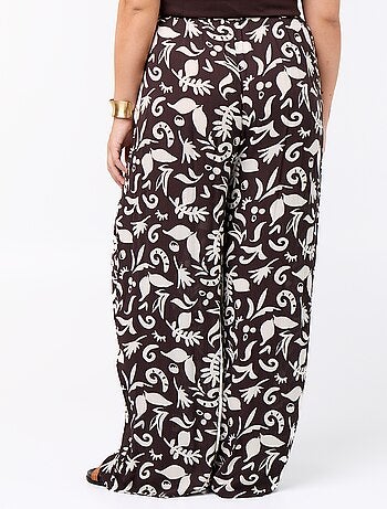 Pantaloni ampi in maglia crêpe