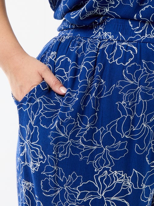 Pantaloni ampi in maglia crêpe - Kiabi