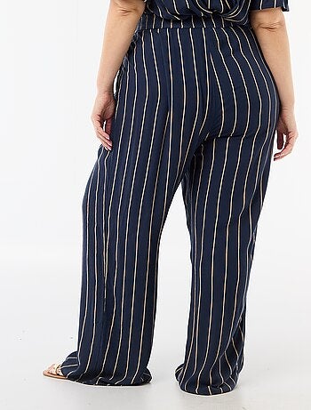 Pantaloni ampi in maglia crêpe