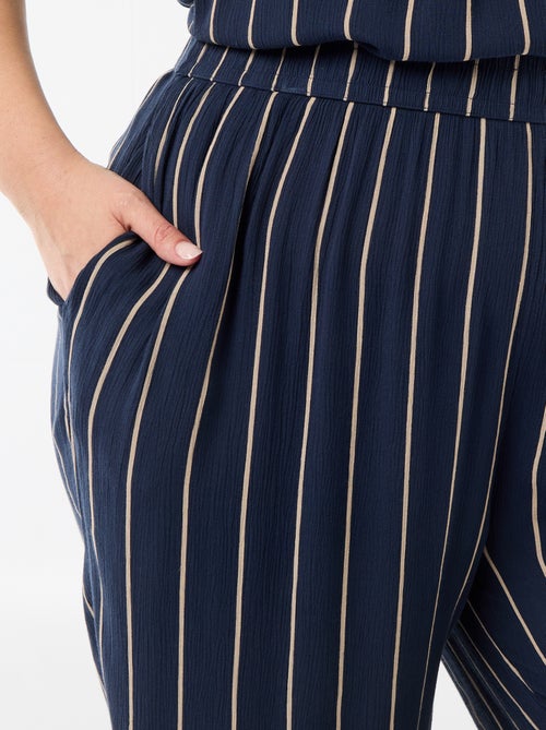 Pantaloni ampi in maglia crêpe - Kiabi