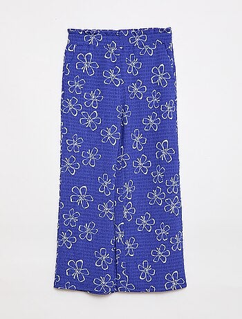 Pantaloni ampi in maglia crêpe