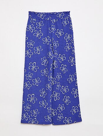 Pantaloni ampi in maglia crêpe