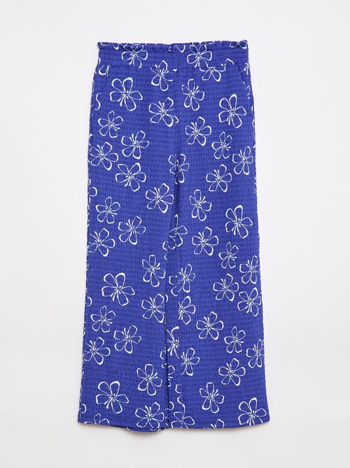 Pantaloni ampi in maglia crêpe - Kiabi