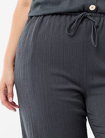Pantaloni ampi in maglia crêpe