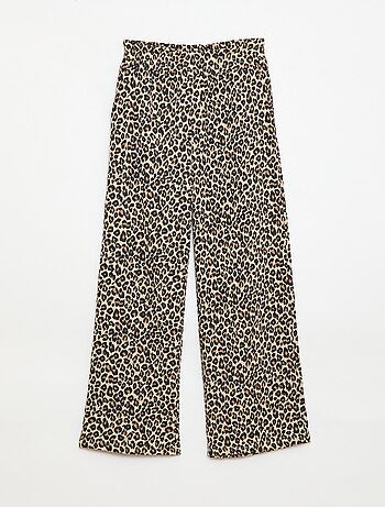 Pantaloni ampi in maglia crêpe