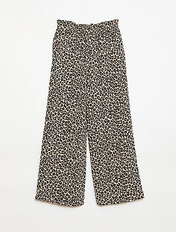 Pantaloni ampi in maglia crêpe