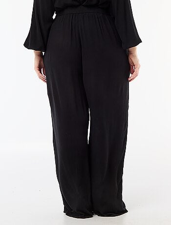 Pantaloni ampi in maglia crêpe