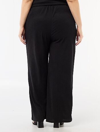 Pantaloni ampi in maglia crêpe