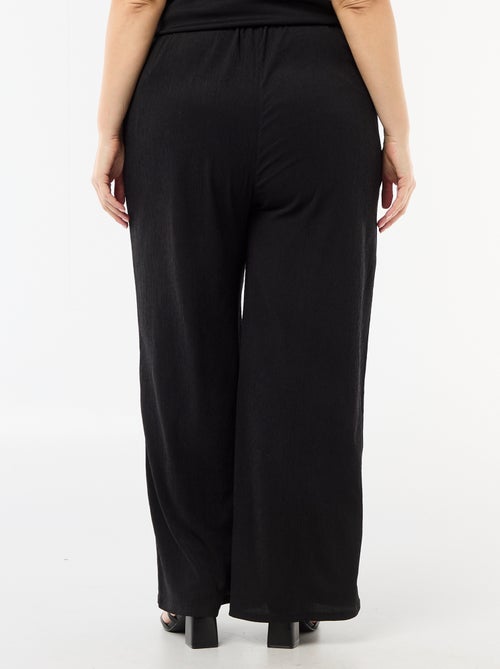 Pantaloni ampi in maglia crêpe - Kiabi
