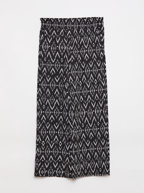 Pantaloni ampi in maglia crêpe - Kiabi