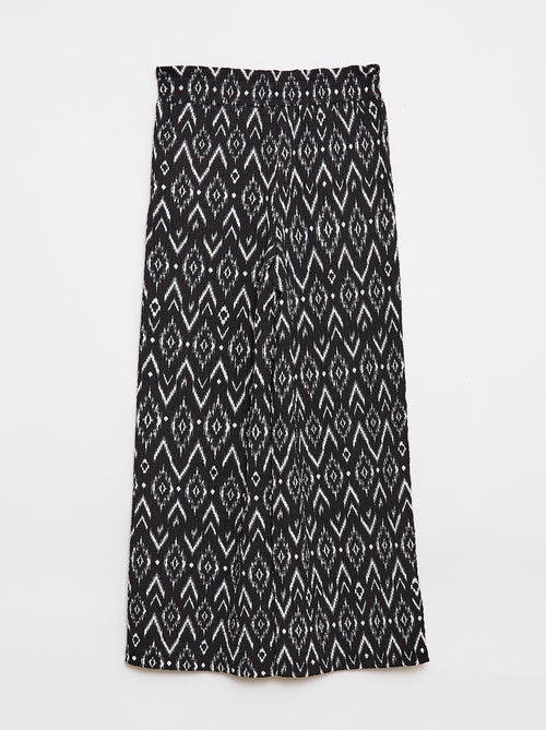 Pantaloni ampi in maglia crêpe - Kiabi