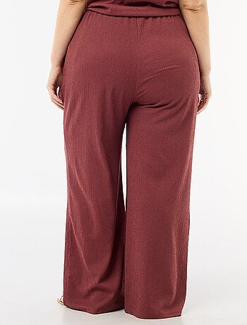 Pantaloni ampi in maglia crêpe