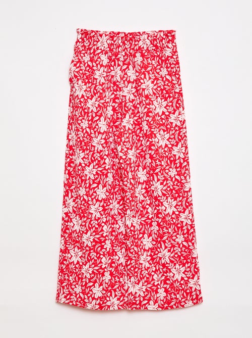 Pantaloni ampi in maglia crêpe - Kiabi