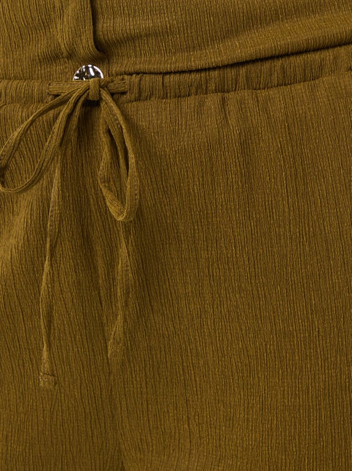 Pantaloni ampi in maglia crêpe - Kiabi