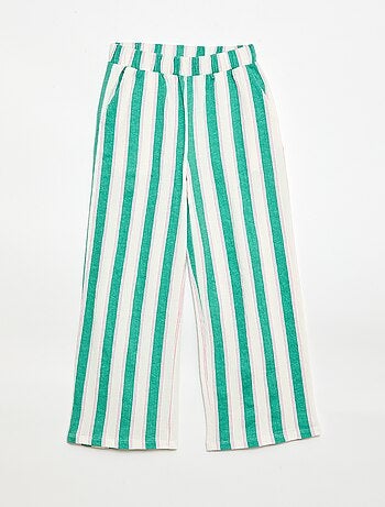 Pantaloni ampi in maglia crêpe