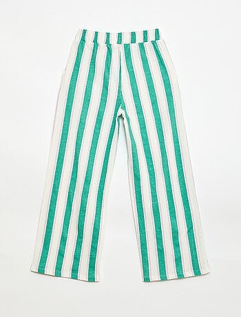 Pantaloni ampi in maglia crêpe