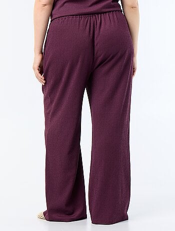 Pantaloni ampi in maglia crêpe