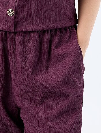 Pantaloni ampi in maglia crêpe