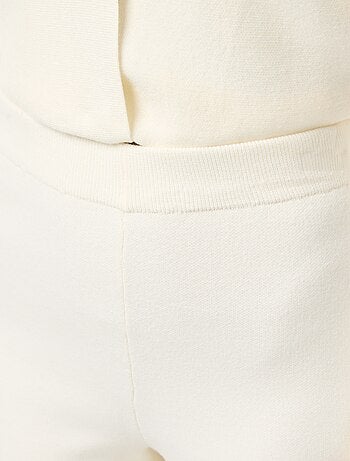 Pantaloni ampi in maglia ottoman