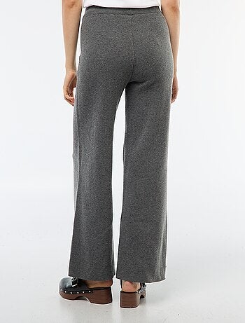 Pantaloni ampi in maglia ottoman