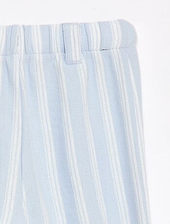 Pantaloni ampi in maglia piqué - collezione facile da indossare