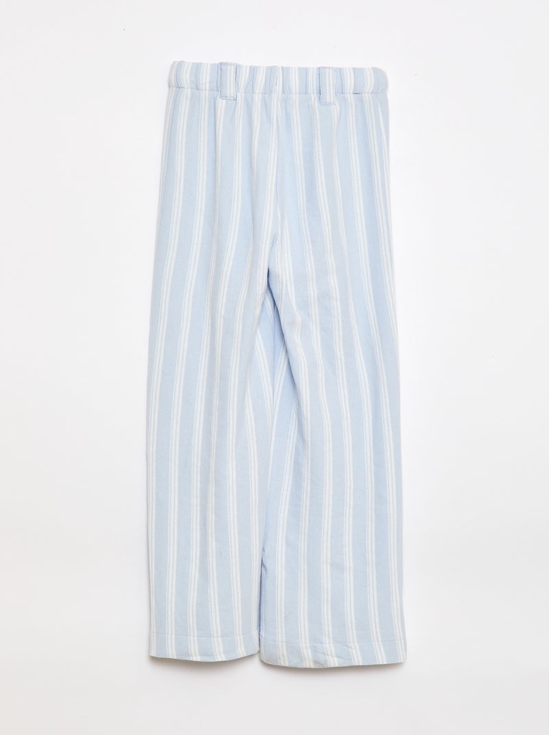 Pantaloni ampi in maglia piqué - collezione facile da indossare Blu - Kiabi
