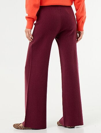 Pantaloni ampi in maglia