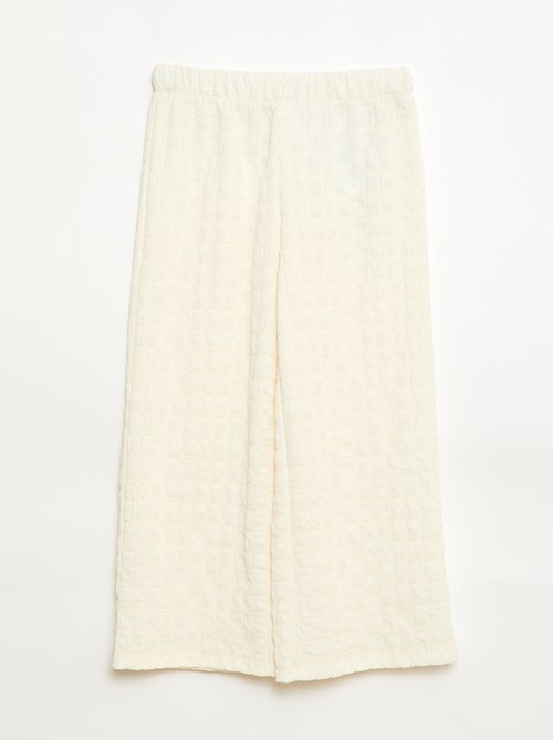 Pantaloni ampi in maglia stretch - Kiabi