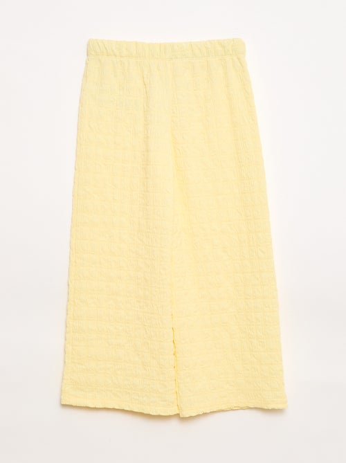 Pantaloni ampi in maglia stretch - Kiabi