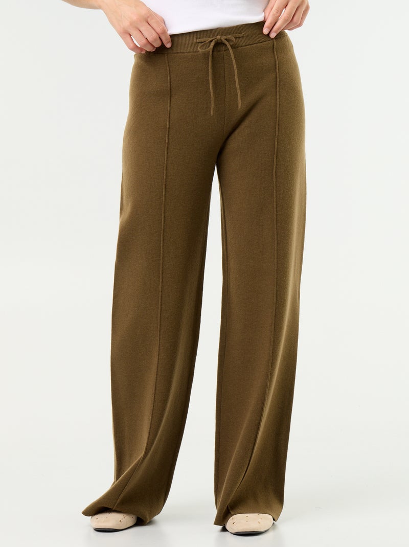 Pantaloni ampi in maglia Verde - Kiabi