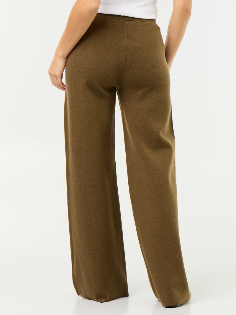 Pantaloni ampi in maglia Verde - Kiabi