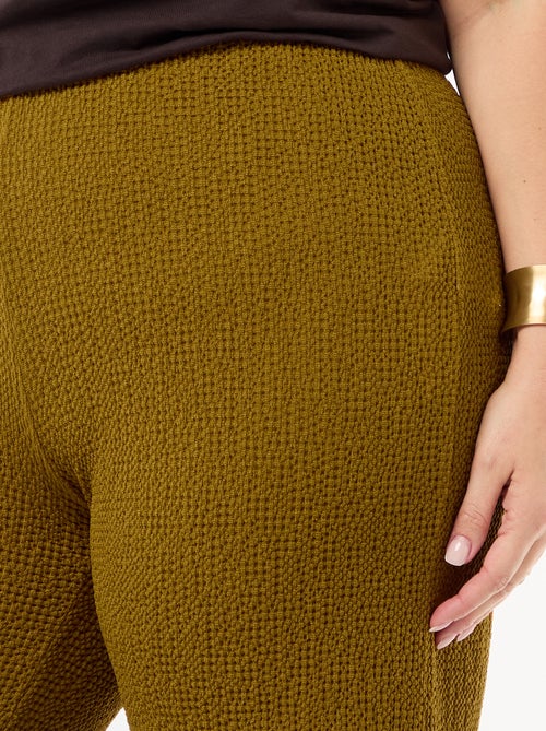 Pantaloni ampi in maglia waffle - Kiabi